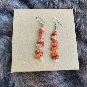🍒Red Agate Earrings
